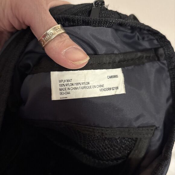 Eddie Bauer Shoulder Strap Nylon Messenger Bag Black Pockets Adjustable, size Sm - Picture 10 of 12